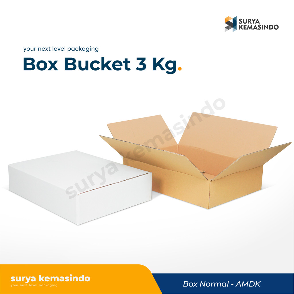 

Box 49X35X11 (Bucket Volume 3 kg) Kardus/kemasan/paking/Karton/Bucket/Boxbucket/hampers/box normal/Normal/tinggi11