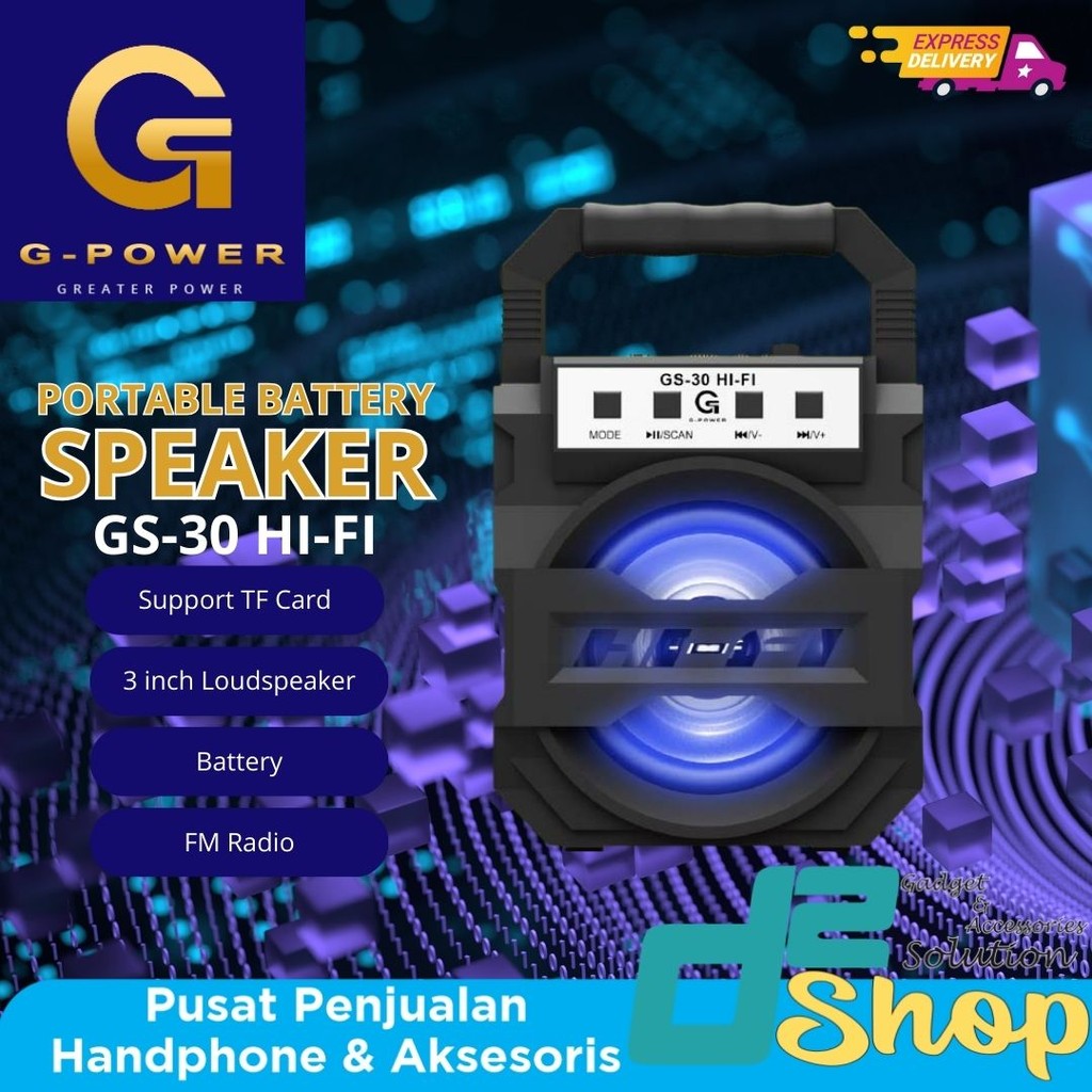 G-Power Speaker 3 inch GS-30 HIFI Portable