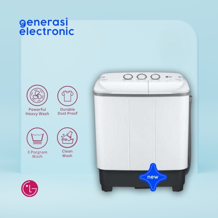 LG Mesin Cuci 2 Tabung Manual 7Kg P700NONP P 700 NONP / P700N 700NONP