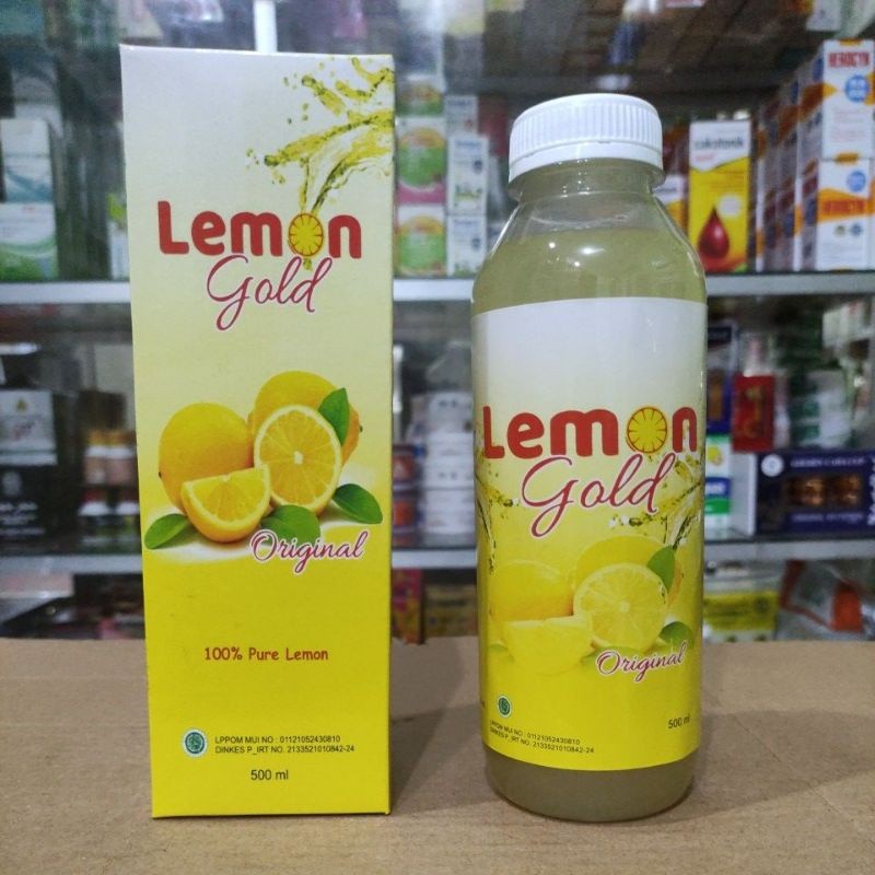 

JUICE DIET LEMON GOLD 500 ml Sari Lemon Asli Original Bantu Program Diet I LEMON GOLD PROGRAM DIED