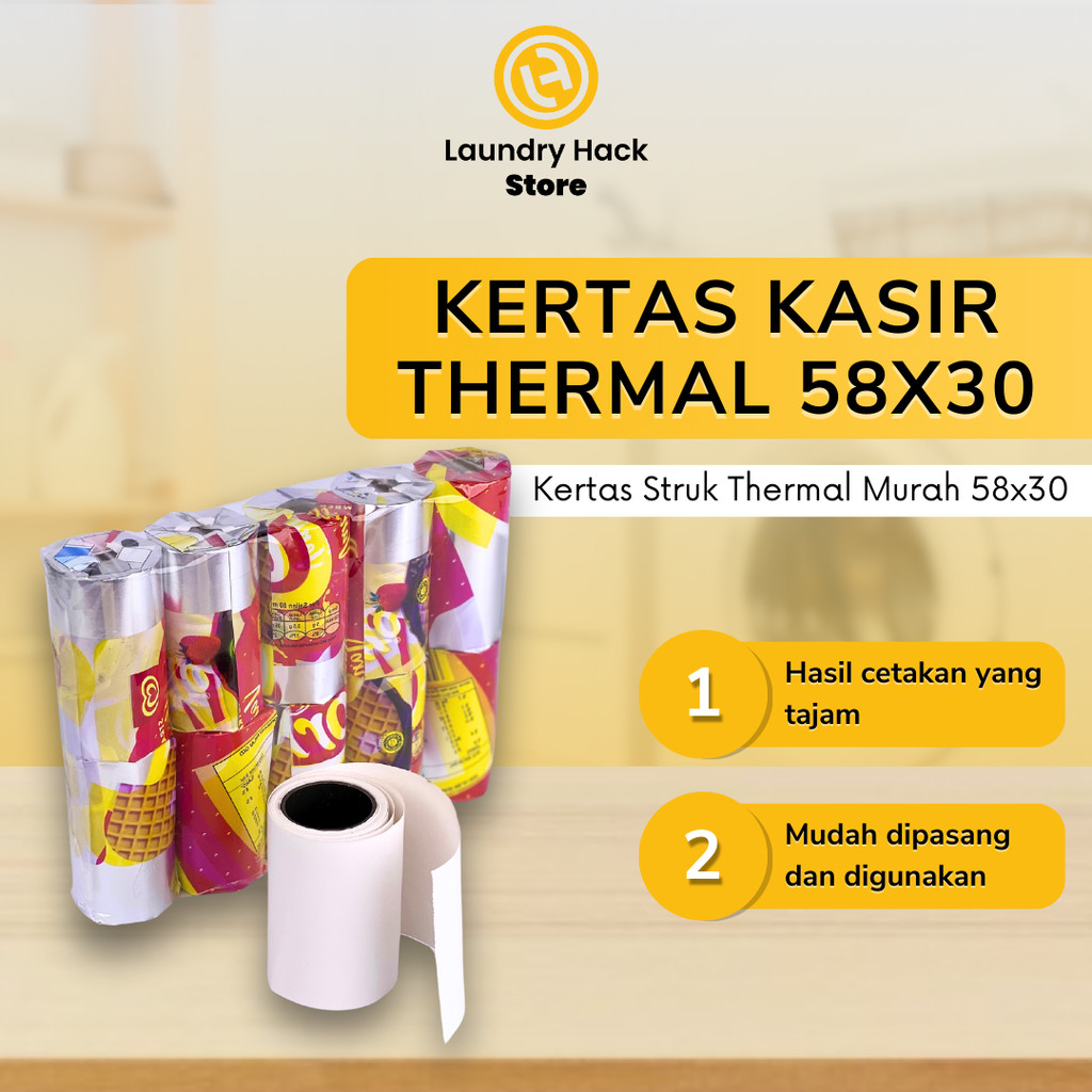 

KERTAS KASIR THERMAL MURAH 58X30