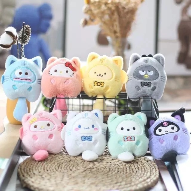 Ukuran Besar Gantungan Boneka Sario Plush Kunci Keychain Korui Melod Cinamorl