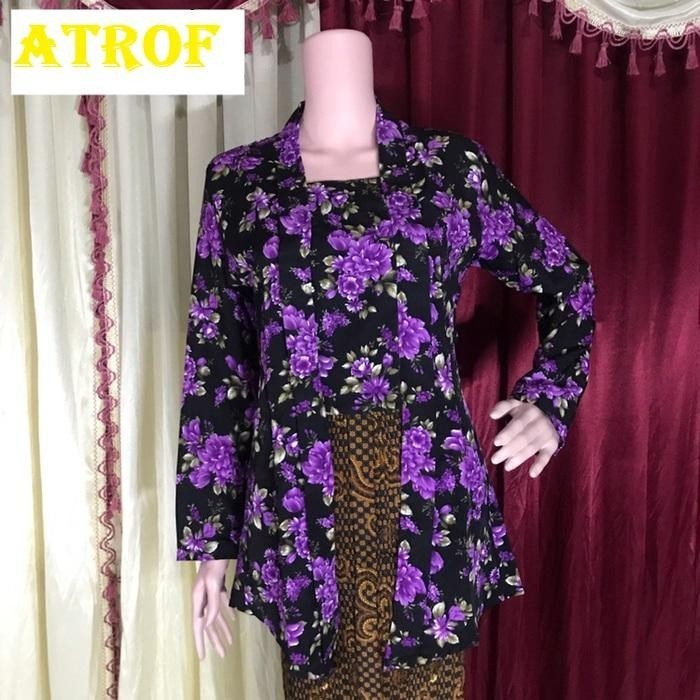 Kebaya kutu baru motif kembang batu | kebaya kembang batu /Kebaya Kembang Dewasa / Kebaya Kutubaru K