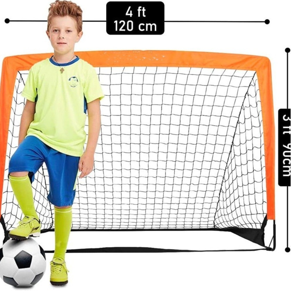 Portable Kids Soccer Goal Backyard Practice Soccer Net Carrying Bag Portable Folding Soccer Goal Ind