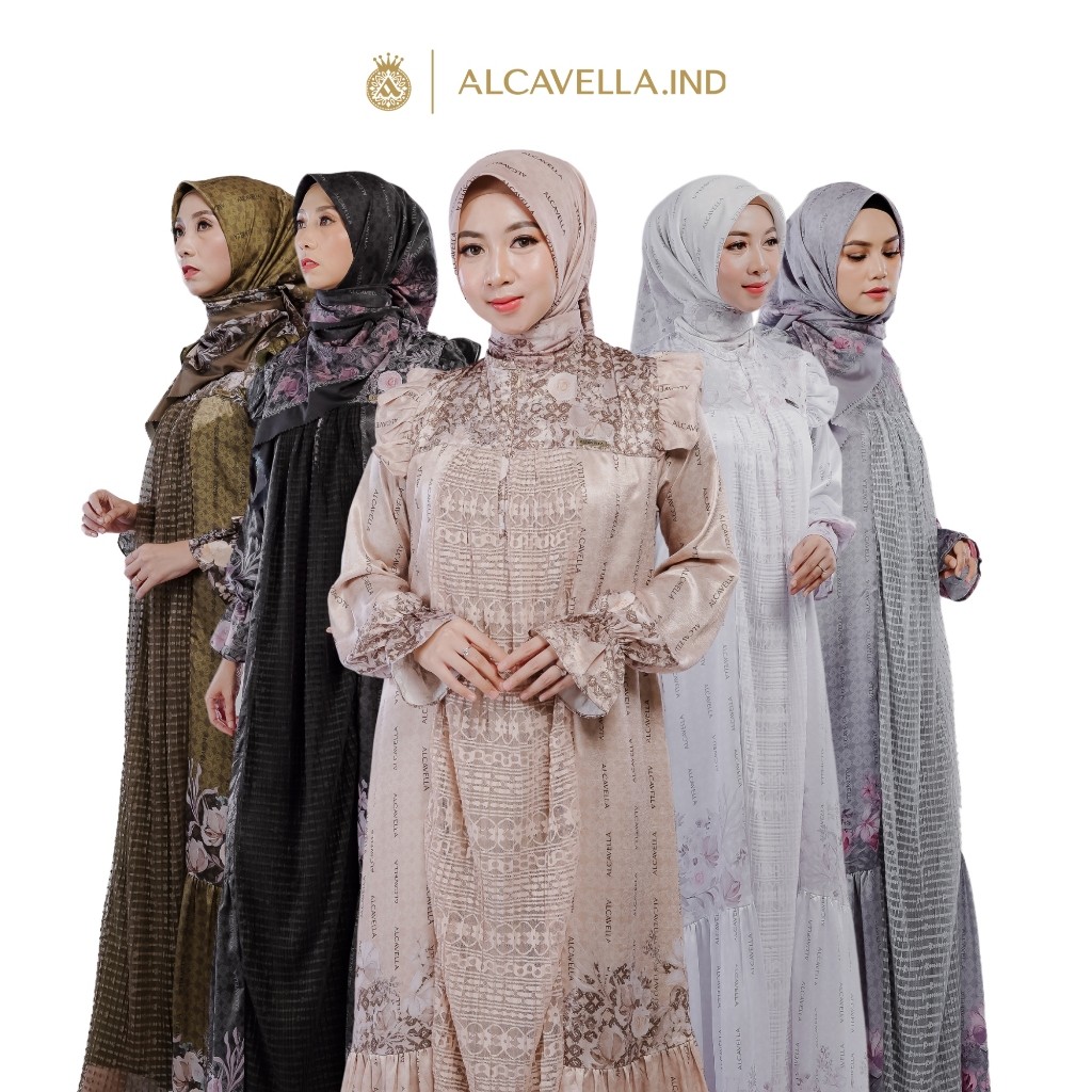 ALCAVELLA FASHION - Claudia Dress Terlaris | Gamis Wanita | Dress Muslim | Gamis Mewah | Gamis Wanit