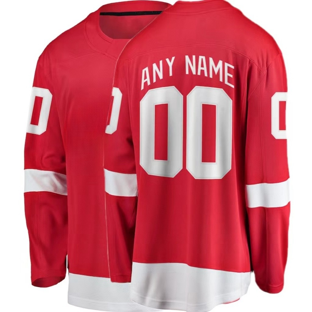 Custom Embroidery Detroit Hockey Jersey Men Women Youth Ice Hockey Uniform