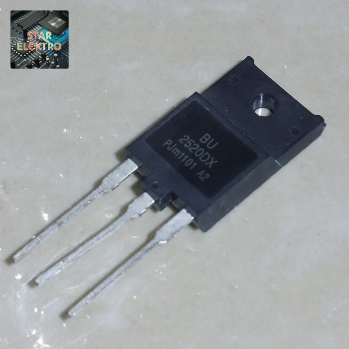 BU 2520DX To-3pf 2520 BU2520DX BU2520 DX Silicon Power NPN Transistor Damper Dioda 10A 1500V 45W TR 