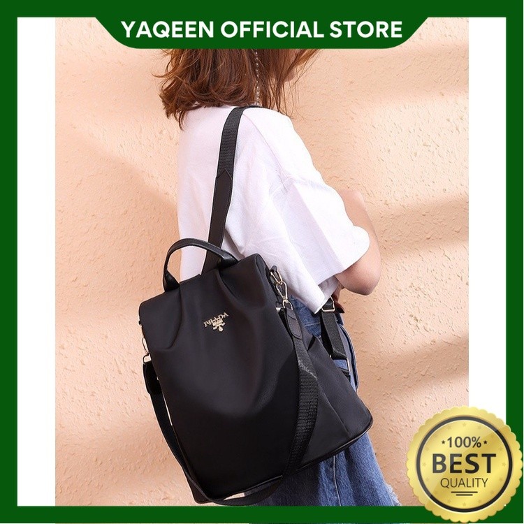 YAQEEN - TAS RANSEL BACKPACK ANTI AIR KULIAH NEVADA WANITA PUNGGUNG SEKOLAH MURAH PROMO TERBARU