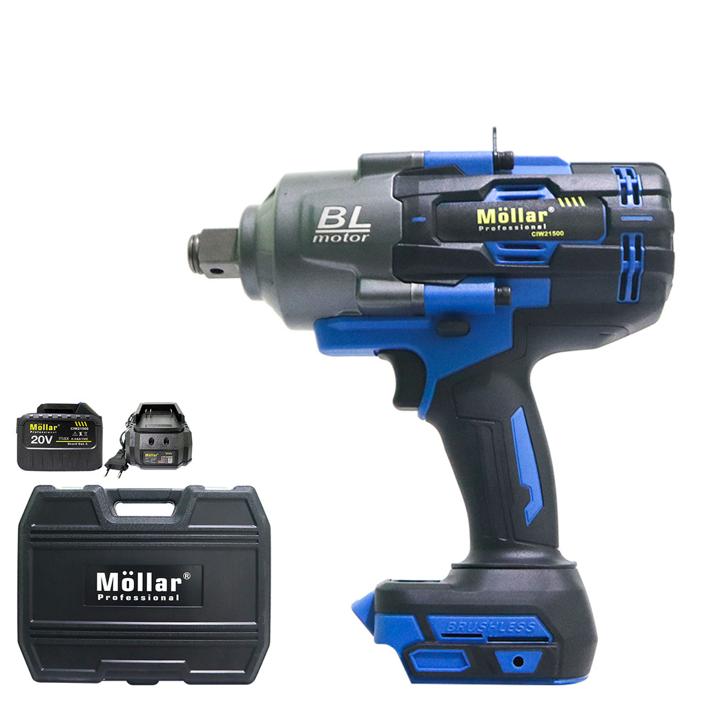 MOLLAR CIW21500 Mesin Buka Baut Baterai 20V Bor Cordless Impact Wrench  Original