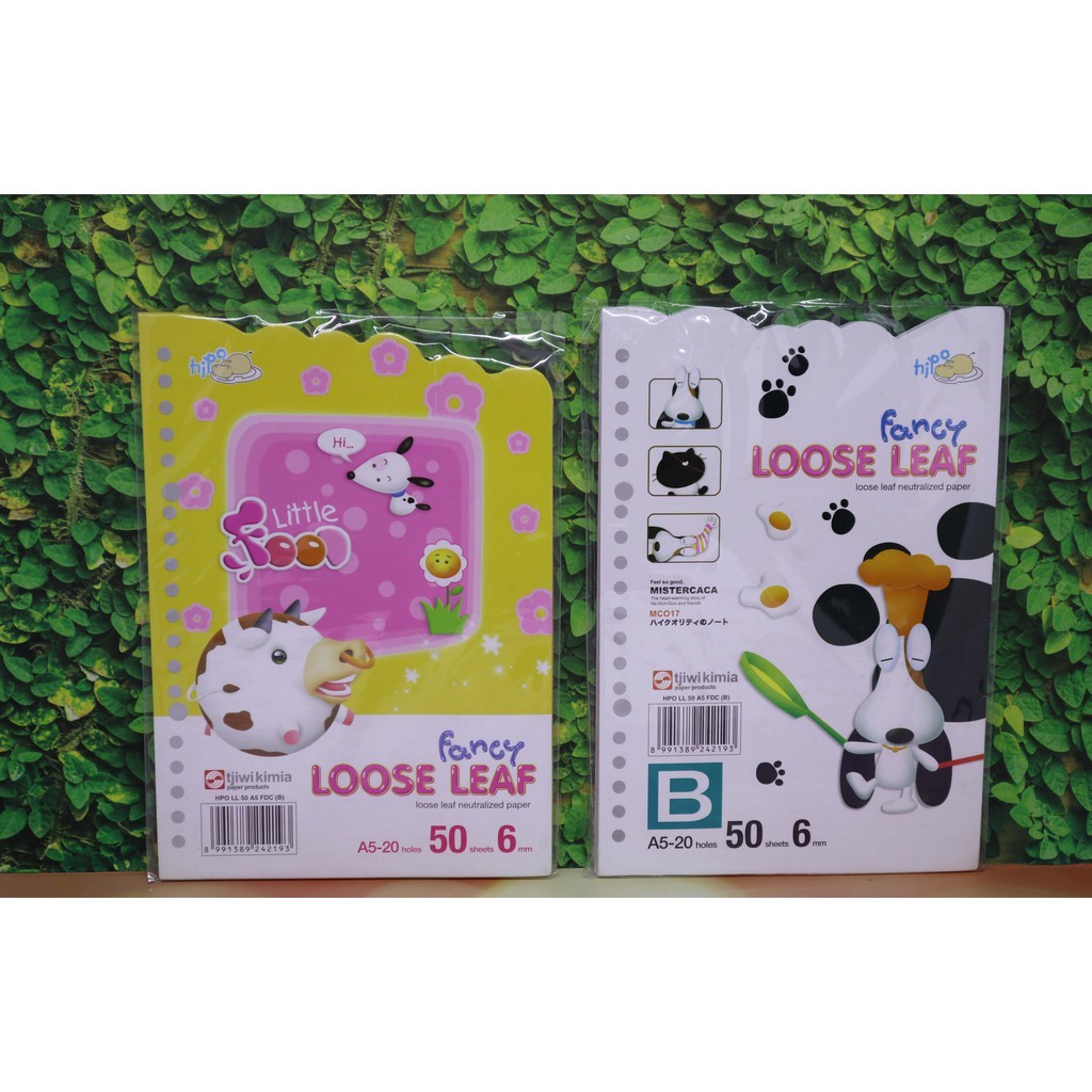 

HPO Kertas Binder Loose Leaf 50 A5 /Fancy (E-COMMERCE HPO LL 50 A5 FDC)