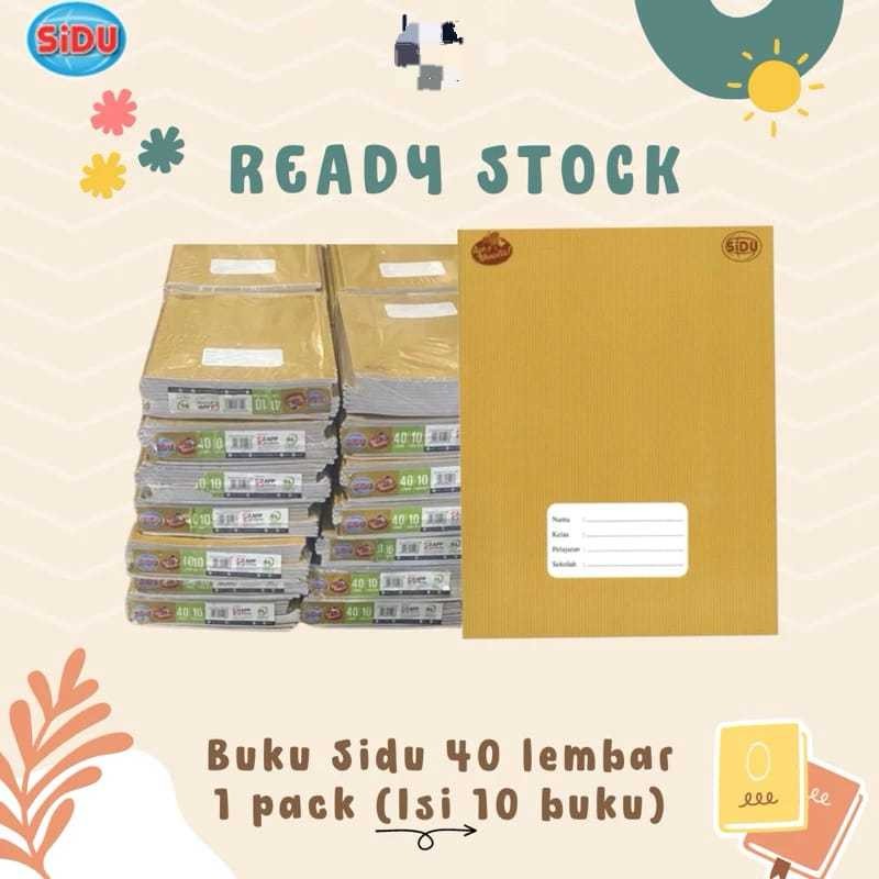 

(10BUKU) Buku Tulis Sinar Dunia SIDU isi 40 cover depan motif seperti di sampul COKLAT KRAFT