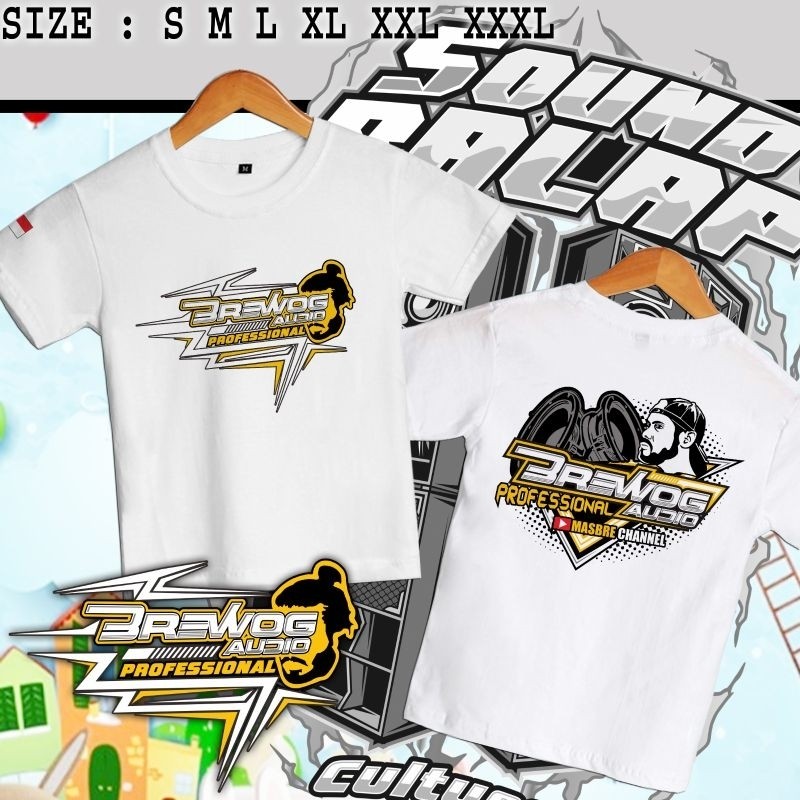 KAOS TSHIRT ANAK BREWOG AUDIO A3 VIRAL UMUR 1-12 TAHUN BREWOK