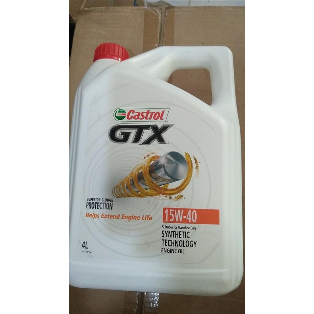Oli Mesin Mobil Castrol GTX 4 Liter Original 15W-40