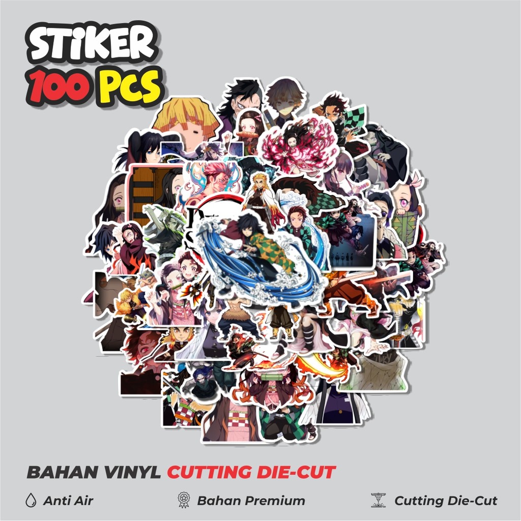 

Terbaru! 50 pcs Stiker Anime Demon Slayer Dekorasi Lucu Kreatif untuk Notebook, Skateboard, HP