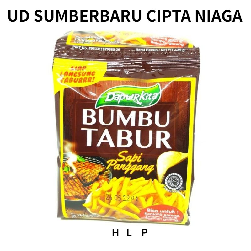 

DAPUR KITA Bumbu HLP Tabur Sapi Panggang KEMASAN BARU 10 PCS