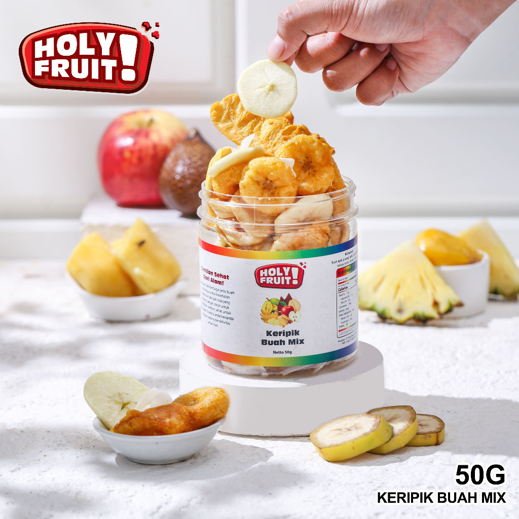 

Holy Fruit Keripik Buah Mix 50g 100g 150g Asli