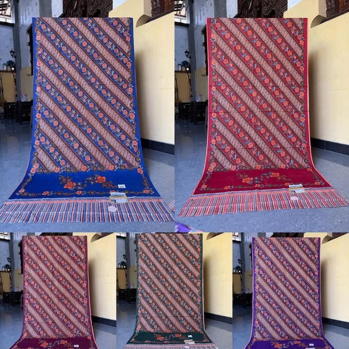 Kain Batik Jarik Gendongan Bayi Selendang Batik Tradisional Jumbo - SENO KEMBANG, Biru