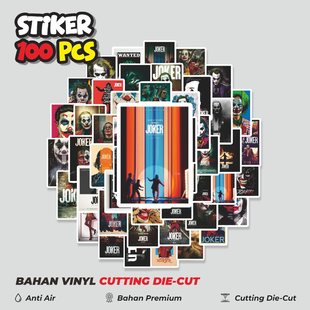 

Terbaru! 50 pcs Stiker Poster Joker Dekorasi Lucu Kreatif untuk Notebook, Skateboard, HP