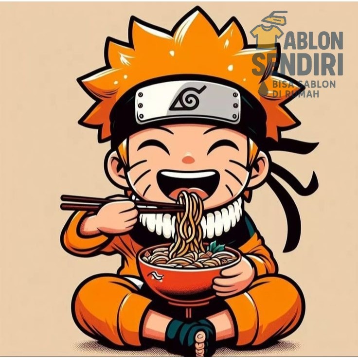 Sablon Gosok - ANIME - Siap Setrika - Sablon Desain Lengkap - Sesuai Gambar UN047