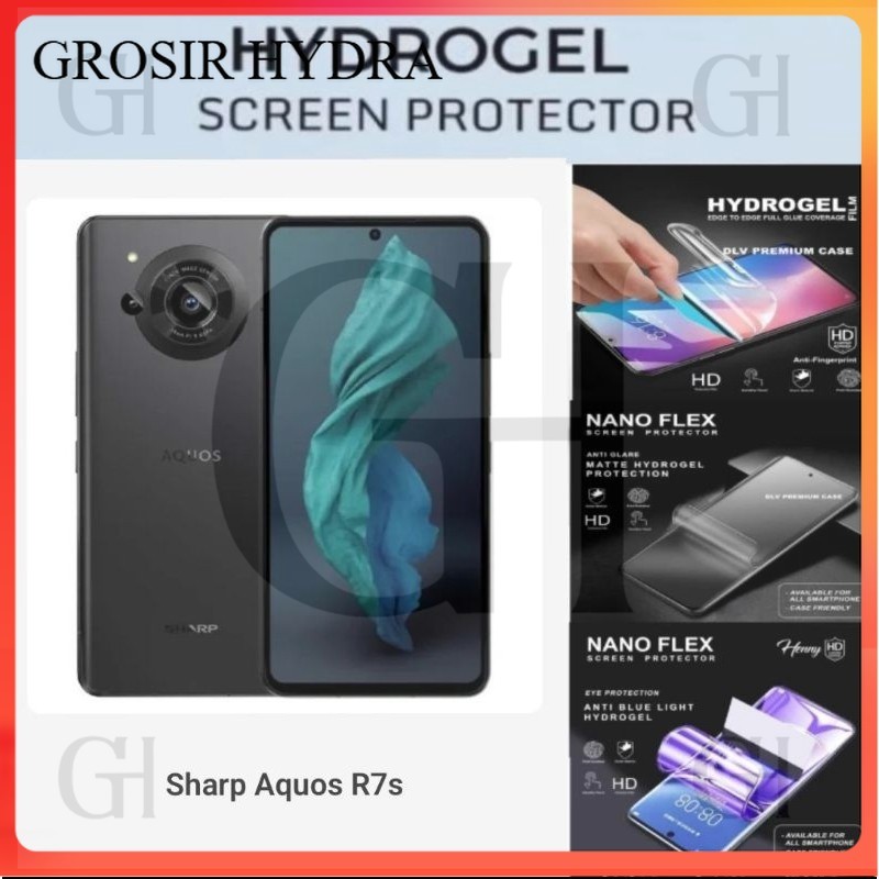 GROSIR COD Anti Gores Hydrogel Sharp Aquos R7s Full Layar Matte Clear Blue Not Tempered Glass