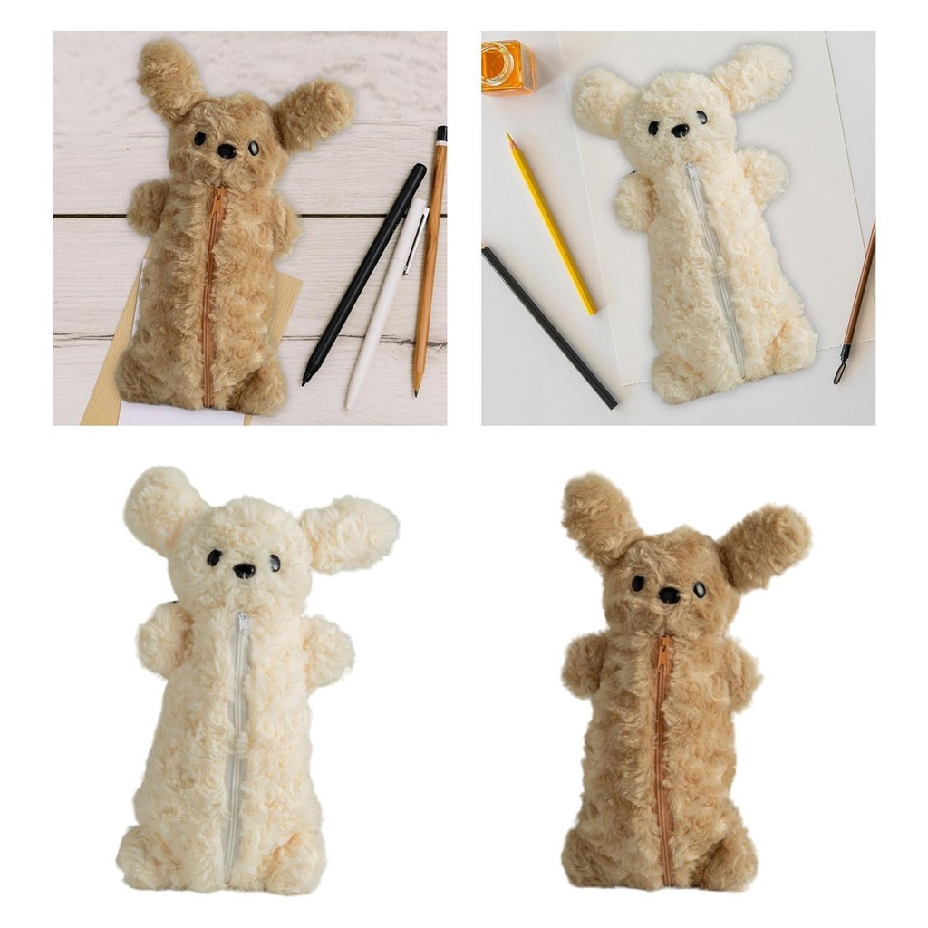 

Cartoon Plush Pencil Case Zipper Closure Pencil Bag for Child Teens Students