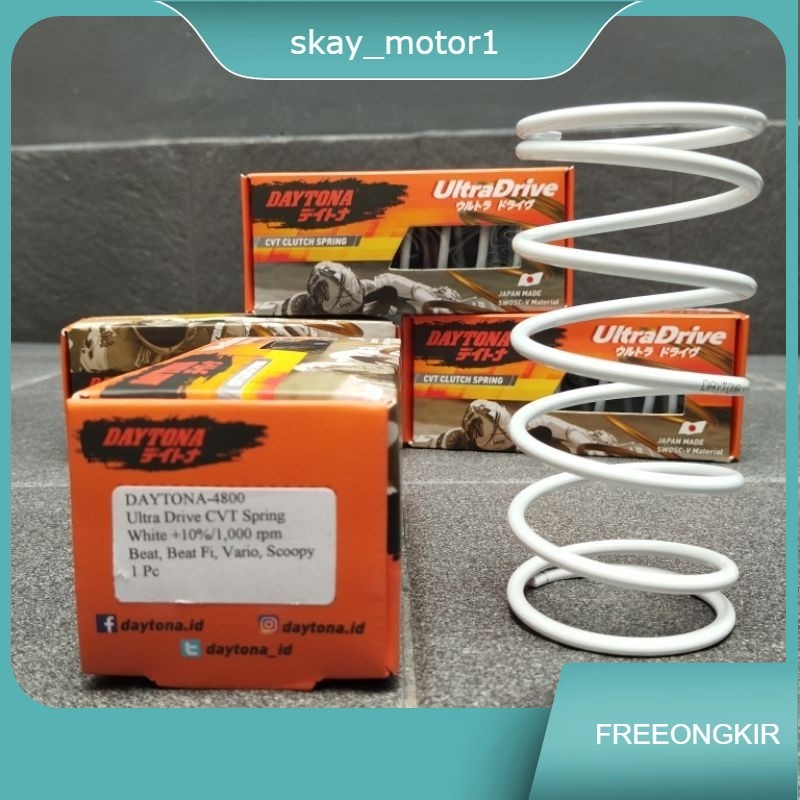 Per CVT Spring CVT Racing Daytona 1000 Rpm Beat Beat Fi Vario Scoopy  Beat Esp Beat Street
