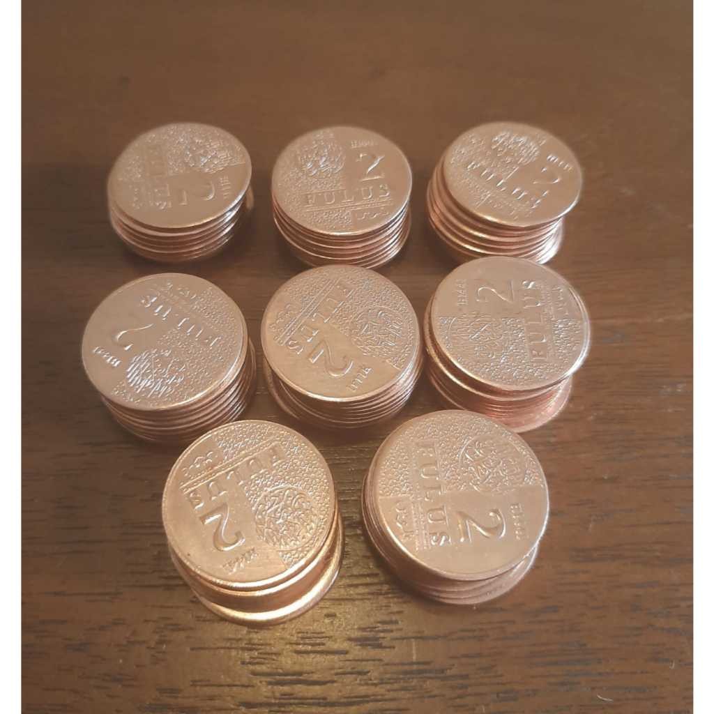 2 FULUS FILS WAKALA KOIN TEMBAGA MURNI BUKAN LOGAM MULIA PERAK DIRHAM