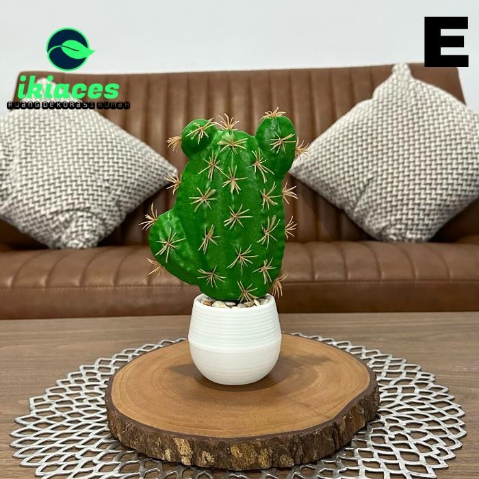 KAKTUS SUKULEN MINI KAKTUS PLASTIK KAKTUS POT ARTIFICIAL BUNGA PLASTIK - TYPE E