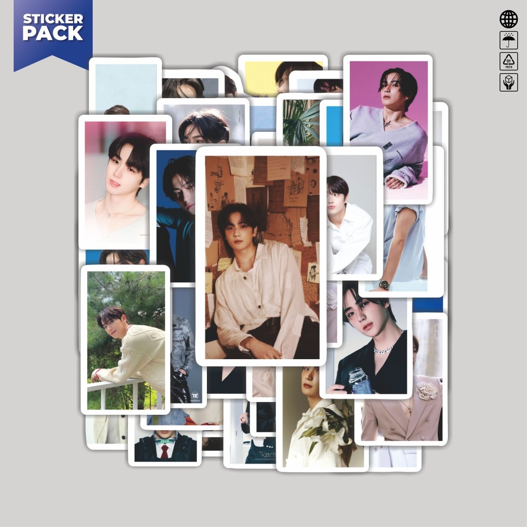 

[100PCS]Stiker Pack Stiker The Boyz Hyunjae Poster Aesthetic Vinyl Anti Air Dekorasi Sticker Laptop Buku Journal Koper Helm Casing HP Gitar Helm Skateboard