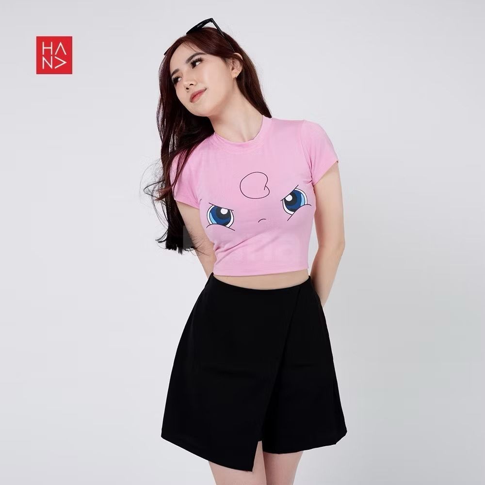 Crop Top Sexy Kaos Murah Atasan Wanita
