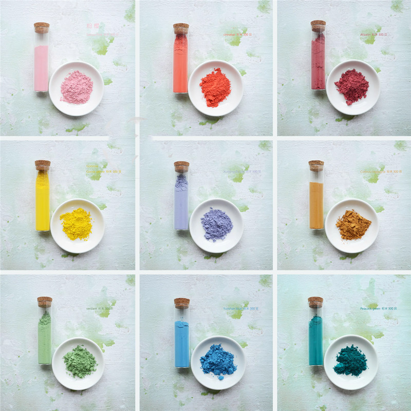 

24 Colors 400 Mesh Powdery New Rock Series Mineral Pigments Artist Watercolor/Chinese Painting Drawing Art Watercolor Pigments