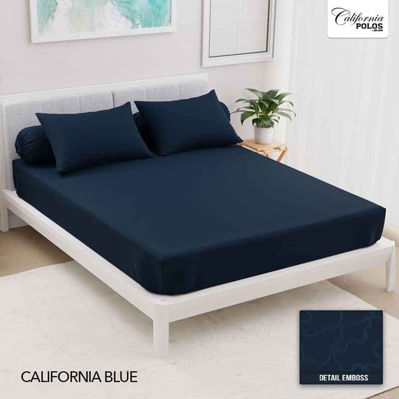 New CALIFORNIA Sprei Fitted Polos Embos California BluePremium