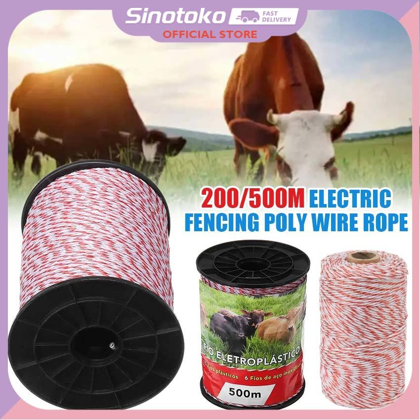 Termurah 200/500 Meter Kawat Pagar Listrik Polytwire Diameter 2mm Per Roll  ​Pagar Listrik Untuk Per