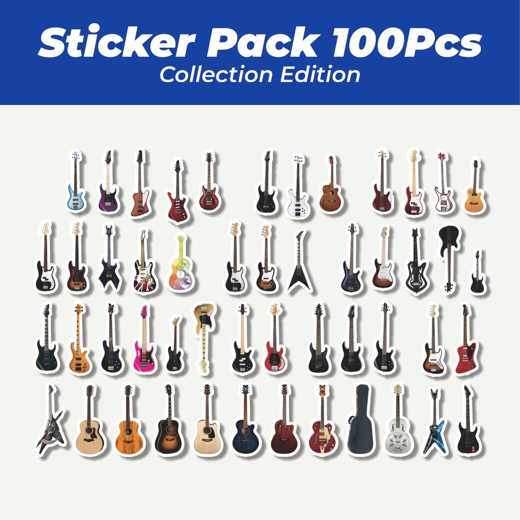 

Hot Stiker Gitar Elektrik Lucu Anti Air Stikers Berperekat Waterproof Sticker Decal Buat Motor Helm Buku Journal Koper Casing HP Laptop Botol Minum