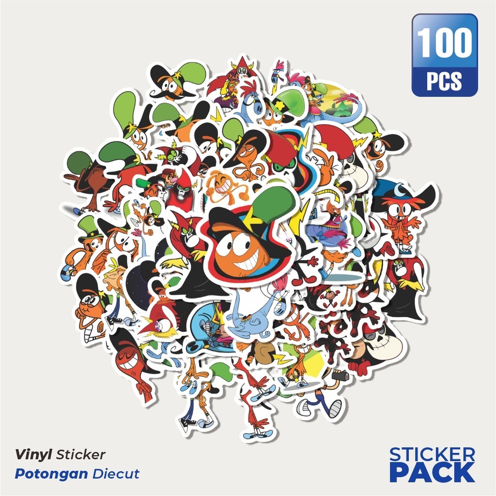

100 PCS STIKER Sticker Kartun Wander Over Yonder Sticker Waterproof Aesthetic- Untuk Laptop, Motor, dan Helm - Paper Stationery Pack