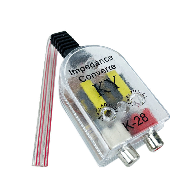 Audio Converter Adaptop High To Low Konverter Audio Mobil ke RCA