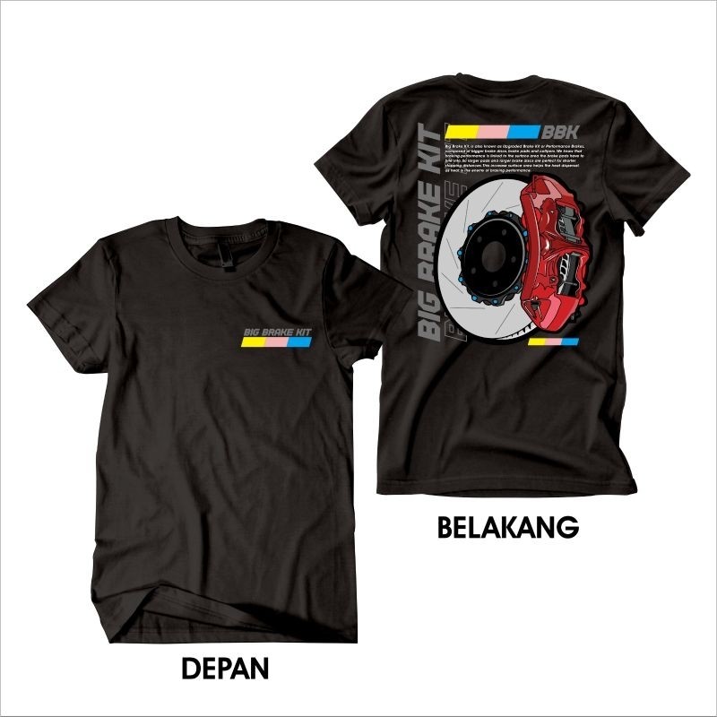 Kaos Mobil Big Brake Kit Kaos Otomotif Kaos Mobil Rem Balap Mobil BBK