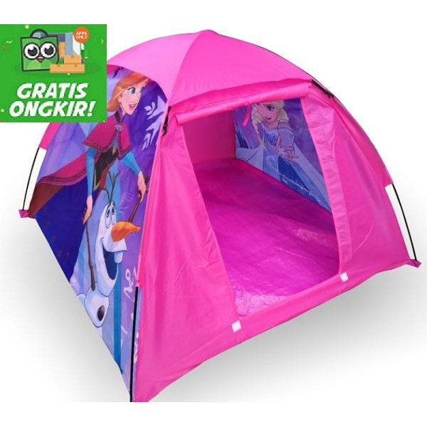 MAINAN ANAK PEREMPUAN TENDA ANAK TENDA CAMPING TENDA KEMPING KEMAH - FROZEN PINK