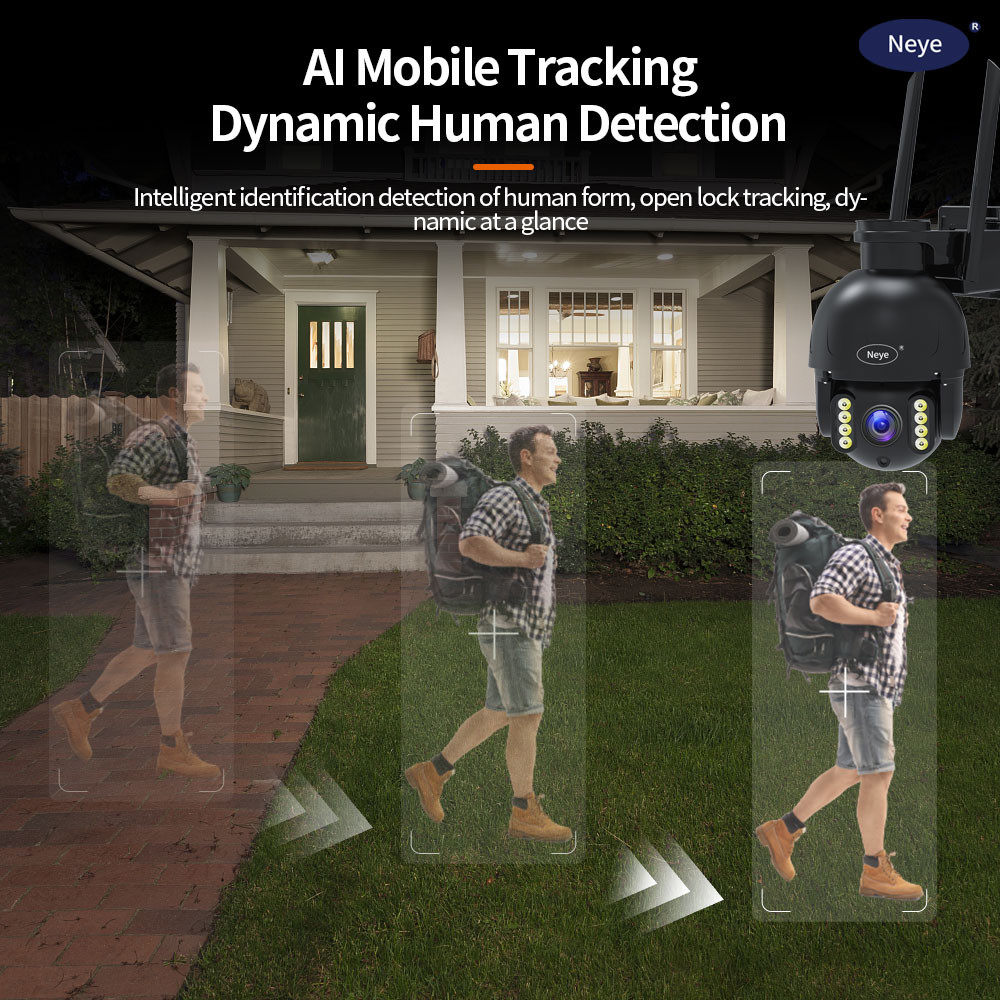 8MP 4K SP100 WiFi Security Camera Outdoor 30X Zoom Fast Hemisphere PTZ IP Camera Automatic Tracking 