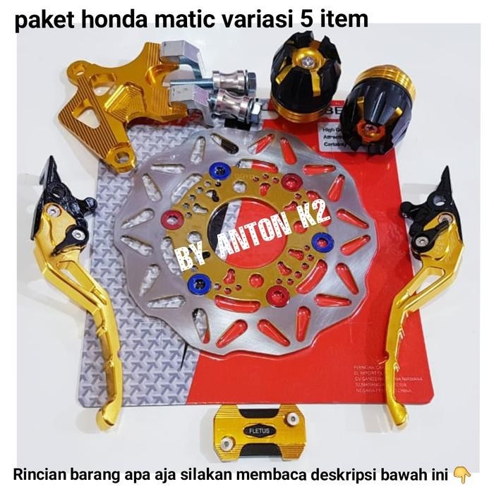 PIRINGAN CAKRAM STANDAR DEPAN P5 VARIASI BEAT-BEAT FI NEW-BEAT STREET - Gold, BEAT STREET