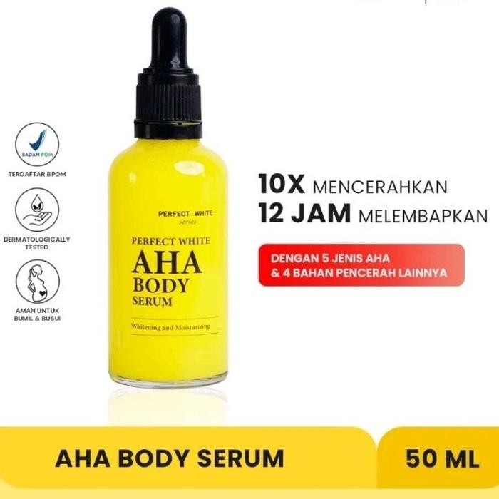 AHA BODY SERUM PERFECT WHITE - 1 PCS AHA BODY SERUM, PERFECT WHITE 50ML