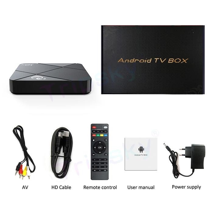 Wil_Olshopp Tripsky MiniQ3 Android Tv Box 2gb Ram 16gb Rom Tv Box Android 9 2.4G Wifi Smart Tv Box U