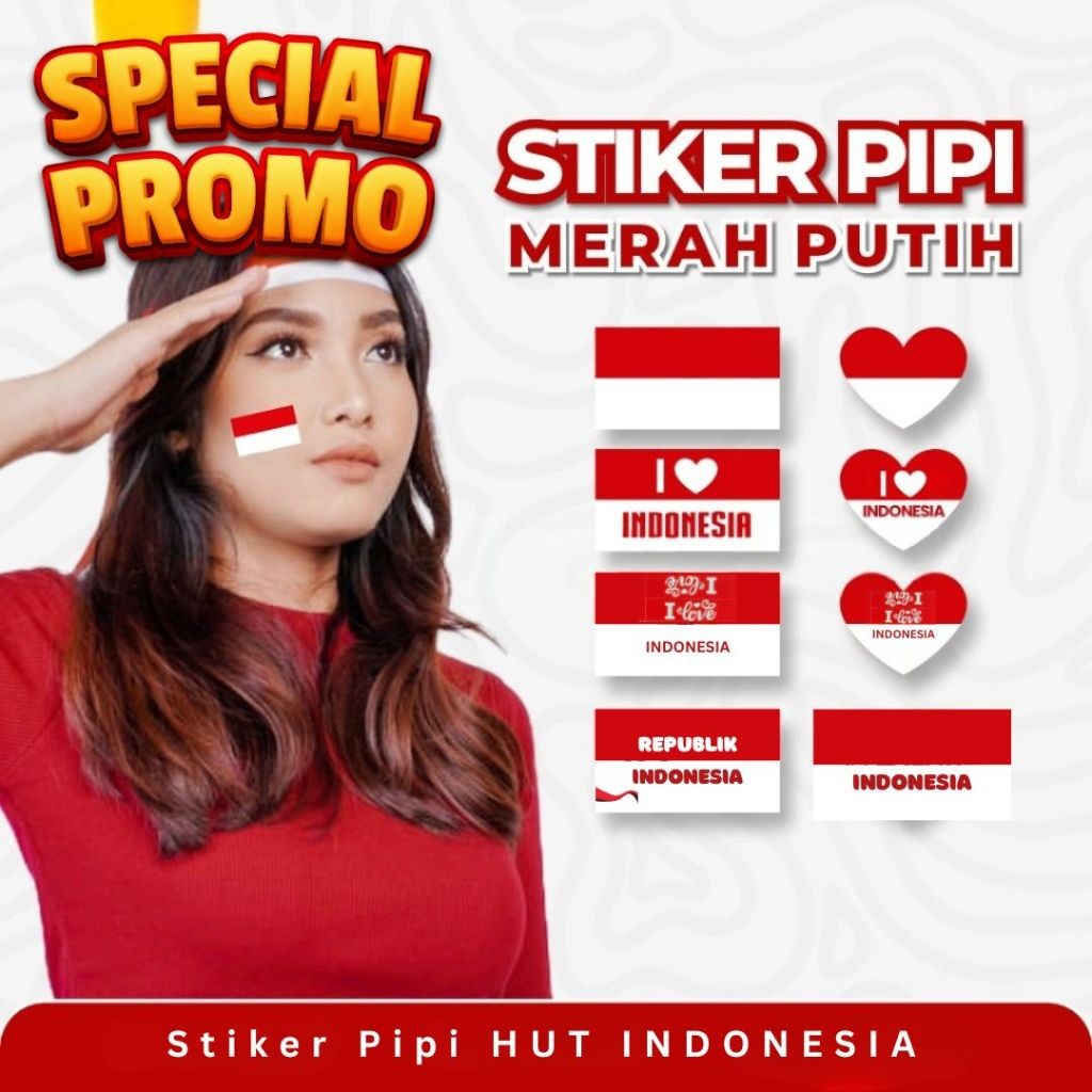 

Pernak Pernik Agustus / [1 Lembar / 30 - 32 Pcs] Sticker Bendera Merah Putih Stiker 17 Agustus Dirgahayu Ri Sticker Indonesia Sticker Pipi Indonesia Special Promo I Love Indonesia