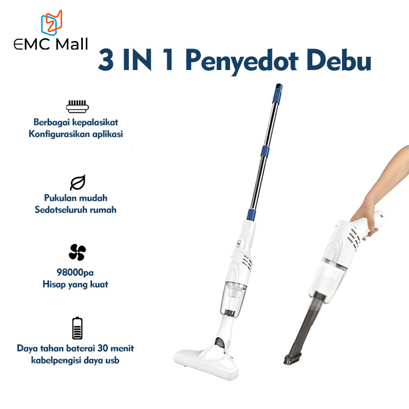 Vacum Cleaner 3 IN 1 Penyedot Debu Portable Cordless Multifungsi / Alat Pel Lantai