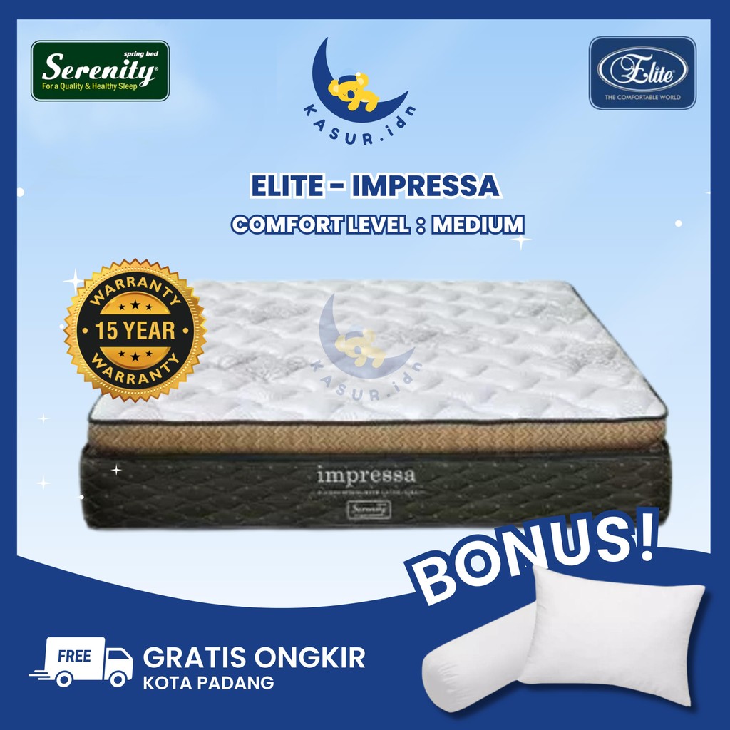 ELITE SERENITY SPRINGBED IMPRESSA | MATRAS ONLY | KASUR ELITE SERENITY IMPRESSA