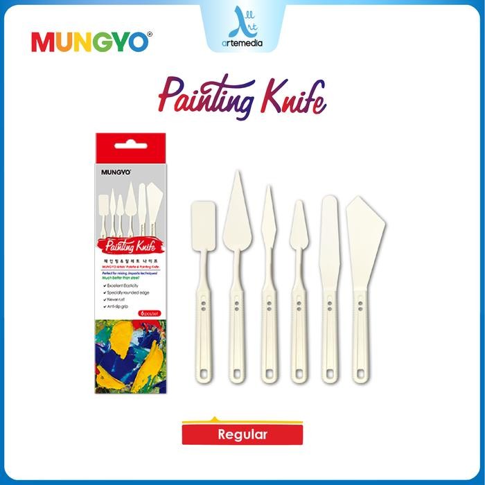 

Pisau Palet Plastik Mungyo Painting Palette Knife Set Art Spatula - STANDARD SET