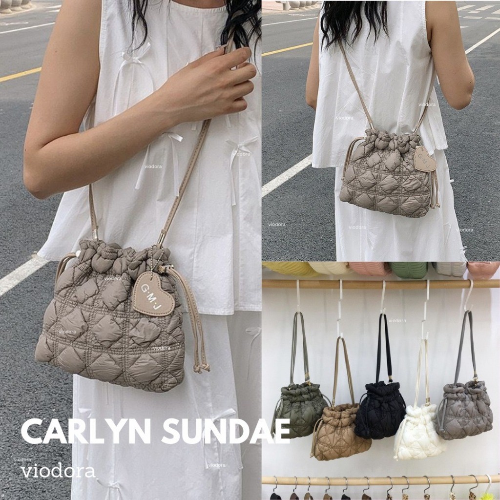 BJ38DS Viodora - Carlyn Sundae Tas Selempang Wanita Import Premium Emboss Trend Bangkok BKK Korea Y2