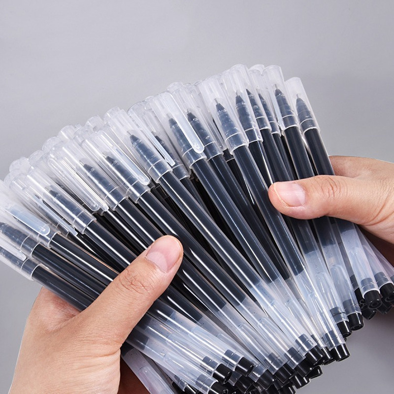 

10/20/30/50 pcs Pulpen 1 pack pulpen gel murah pena pen hitam biru 0.5mm gel pen bulpen alat tulis stationery