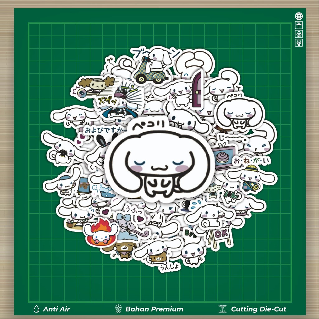 

HOT 50 PCS STIKER Stiker Kartun Cinnamoroll Stiker Fashion Cars Decal Dingin Kartu Album Custom Vinyl Anti Air- Sticker Aesthetic Buku Journal Koper Casing HP Tablet Laptop Helm Motor Botol Minum