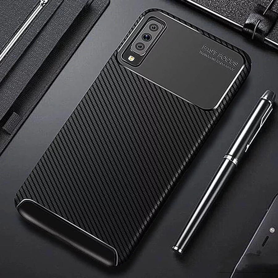 SAMSUNG A7 2018 A750 CASE CARBON AUTOFOCUS SLIM ARMOR PROTECTION - AUTOFOCUS NEW